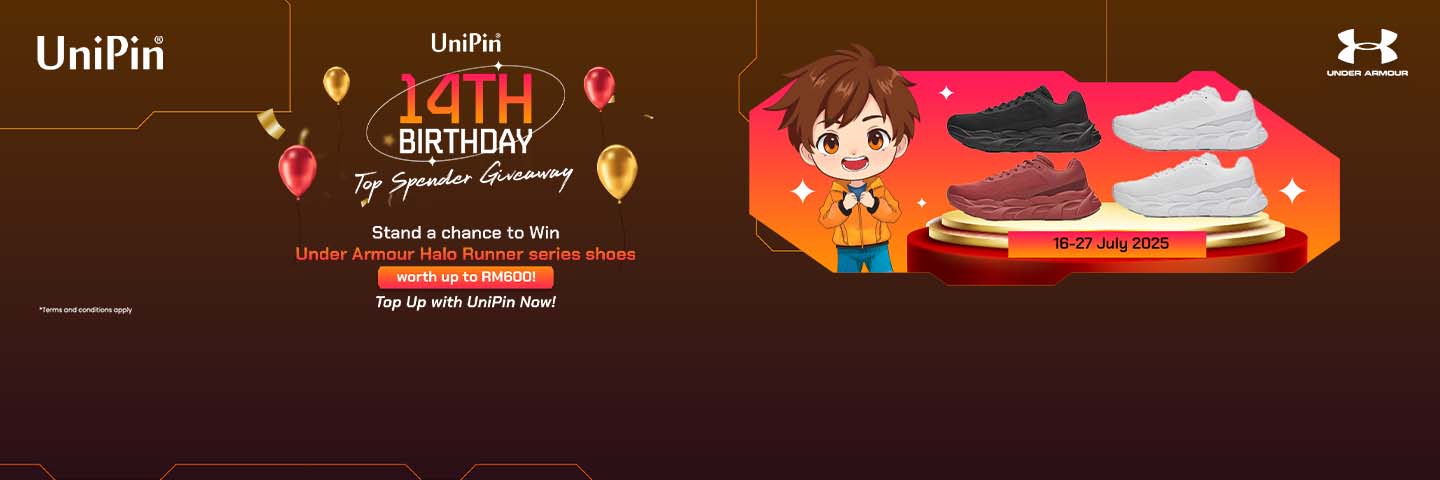 Celebrate UniPin’s 14th Birthday with Our Top Spender Giveaway! 🎉